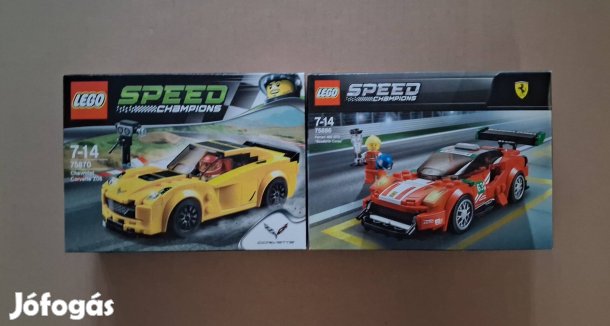 Bontatlan LEGO Speed Champions 75870 Chevrolet + 75886 Ferrari utánvét