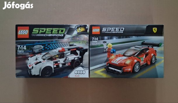 Bontatlan LEGO Speed Champions 75872 Audi R18 + 75886 Ferrari utánvét