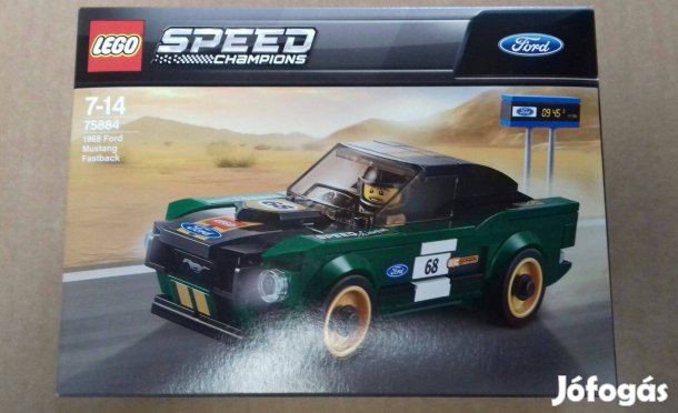 Bontatlan LEGO Speed Champions 75884 1968 Ford Mustang Fastback utánvé
