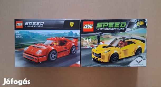 Bontatlan LEGO Speed Champions 75890 Ferrari + 75870 Chevrolet utánvét