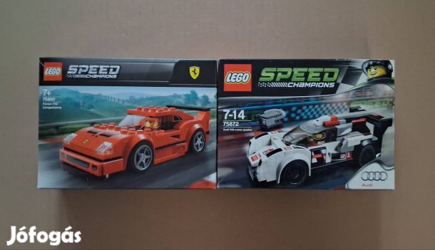 Bontatlan LEGO Speed Champions 75890 Ferrari + 75872 Audi R18 utánvét