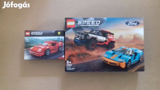 Bontatlan LEGO Speed Champions 75890 Ferrari + 76905 Ford utánvét Fox