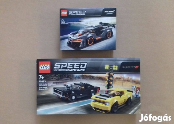 Bontatlan LEGO Speed Champions 75892 Mclaren + 75893 Dodge utánvét Fox
