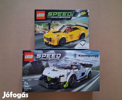 Bontatlan LEGO Speed Champions 76900 Koenigsegg + 75870 Corvette utánv