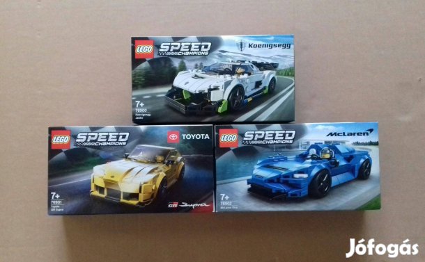Bontatlan LEGO Speed Champions 76900 + 76901 Toyota + 76902 utánvét Fo