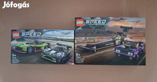 Bontatlan LEGO Speed Champions 76904 Dodge + 76910 Aston utánvét Fox G