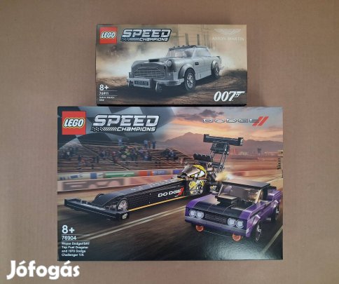Bontatlan LEGO Speed Champions 76904 Mopar Dodge + 76911 Aston utánvét