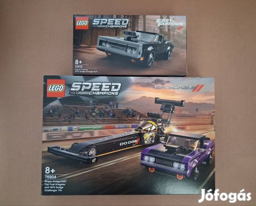 Bontatlan LEGO Speed Champions 76904 Mopar + 76912 Dodge utánvét