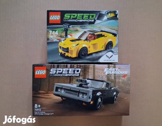 Bontatlan LEGO Speed Champions 76912 Dodge + 75870 Chevrolet utánvét F