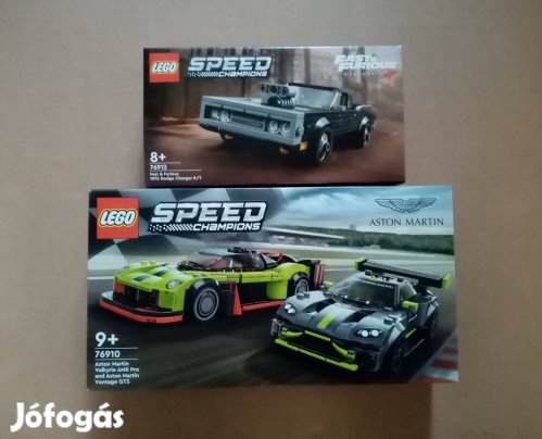 Bontatlan LEGO Speed Champions 76912 Dodge + 76910 Aston utánvét Fox G