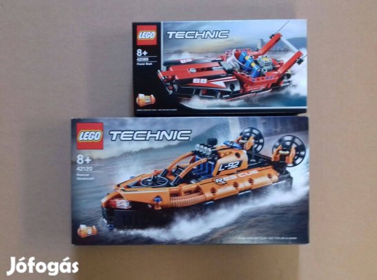 Bontatlan LEGO Technic 42089 Motorcsónak + 42120 Légpárnás utánvét Fox