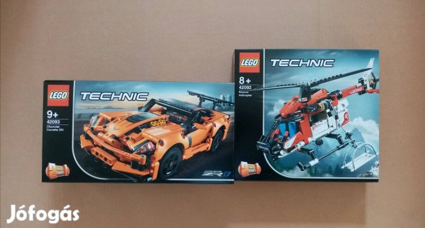 Bontatlan LEGO Technic 42092 Mentőhelikopter + 42093 Corvette utánvét