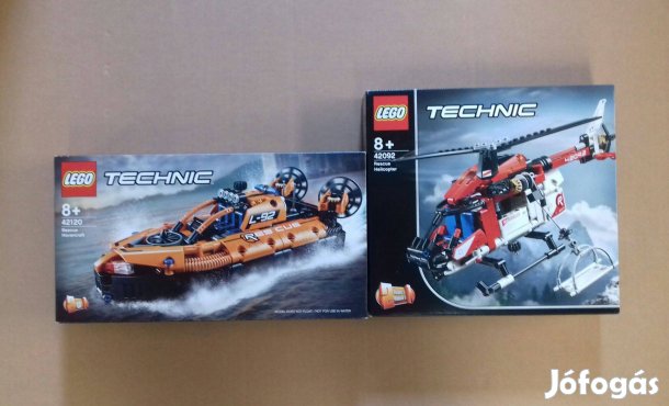 Bontatlan LEGO Technic 42092 Mentőhelikopter + 42120 Mentőjármű City u