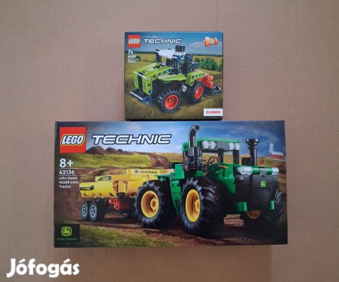 Bontatlan LEGO Technic 42102 Claas Xerion + 42136 John Deere utánvét F
