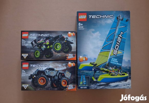 Bontatlan LEGO Technic 42105 Katamarán + 42118 + 42119 Monster Jam utá