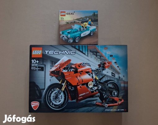 Bontatlan LEGO Technic 42107 Ducati + Ideas 40448 Veterán jármű utánvé