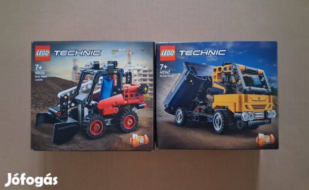 Bontatlan LEGO Technic 42116 Minirakodó + 42147 Dömper Creator City ut