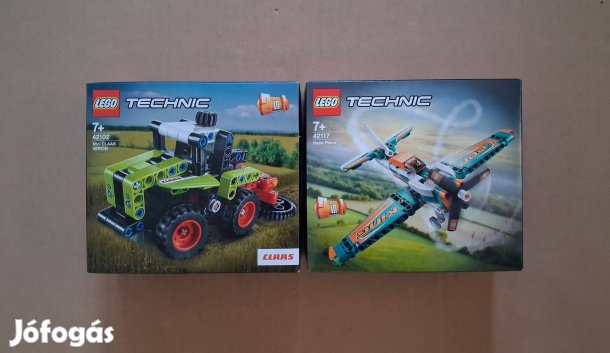 Bontatlan LEGO Technic 42117 Versenyrepülőgép + 42102 Claas utánvét Fo