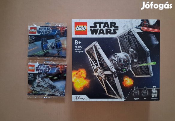 Bontatlan Star Wars LEGO 30056 Star Destroyer 8028 & 75300 TIE vadász