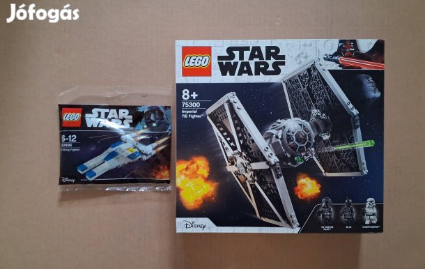 Bontatlan Star Wars LEGO 30496 U-szárnyú + 75300 TIE vadász utánv