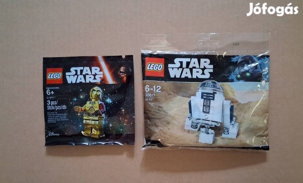 Bontatlan Star Wars LEGO 30611 R2-D2 + 5002948 C-3PO Droid utánvét Fox