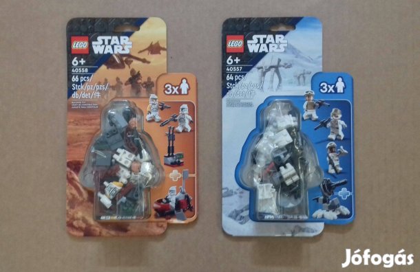 Bontatlan Star Wars LEGO 40557 Hoth védelme + 40558 Klónkatona utánvét