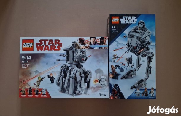 Bontatlan Star Wars LEGO 75177 Első rendi lépegető + 75322 Hoth AT-ST