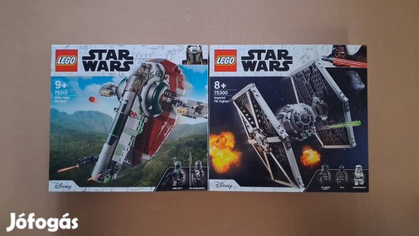 Bontatlan Star Wars LEGO 75312 Boba Fett + 75300 Birodalmi TIE utánvét