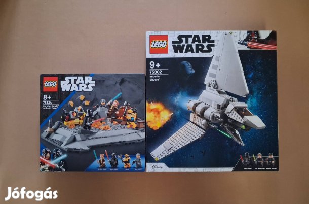 Bontatlan Star Wars LEGO 75334 Obi-Wan Kenobi Darth Vader + 75302 után