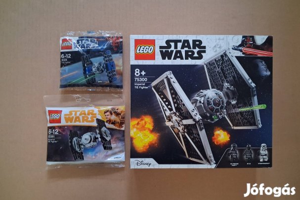 Bontatlan Star Wars LEGO 8028 TIE vadász + 30381 + 75300 TIE Fighter