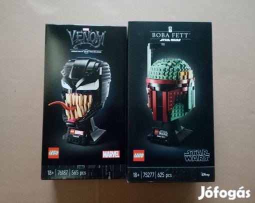 Bontatlan Star Wars LEGO Helmet 75277 Boba Fett + 76187 Venom utánvét