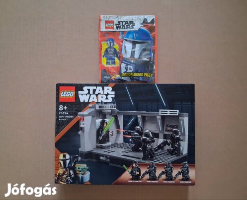 Bontatlan Star Wars LEGO Mandalorian Pilot minifigura + 75324 ut