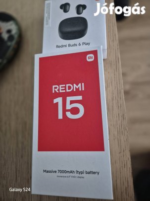Bontatlan Xiaomi Redmi 15 7000mAH akkuval + Buds 6 Play fülhallgató |