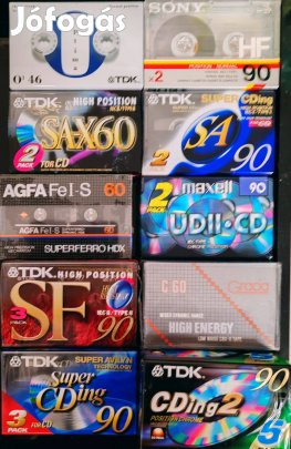 Bontatlan magnókazetta csomagok egyben megvásárolhatóak