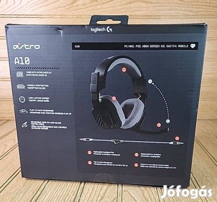 Bontatlan új Logitech Astro A10 Gamer fejhallgató eladó