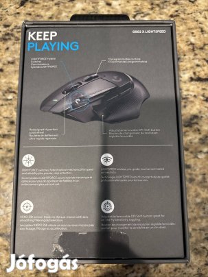 Bontatlan új Logitech G502 X Lightspeed gamer egér eladó futár is