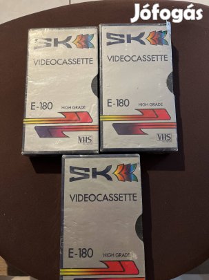 Bontatlan üres vhs kazik 3 darab