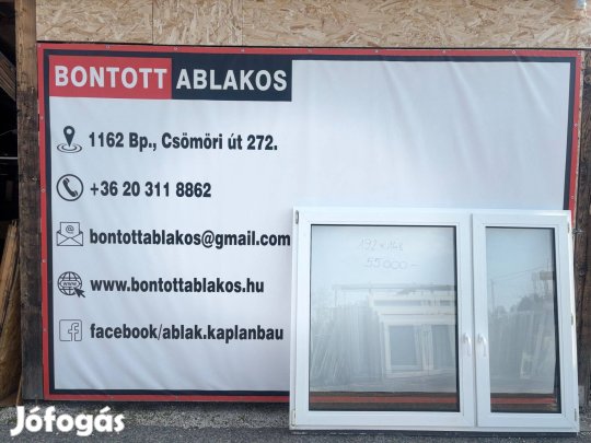 Bontott, használt, hőszigetelt ablak akció: 200 x 150 cm 45 e Ft