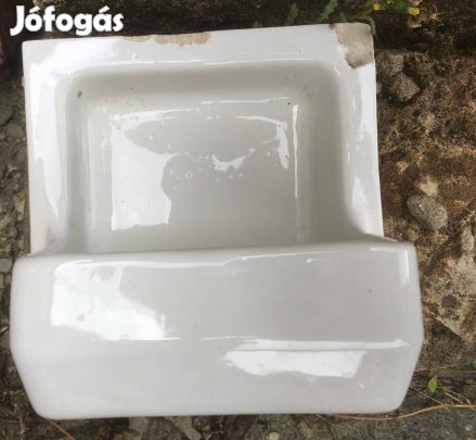Bontott, sérült, retro kerámia szappantartó