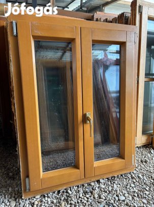 Bontott fa ablak alumínium külsővel 84x105