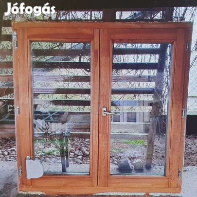 Bontott fa bejárati ajtó, ablak