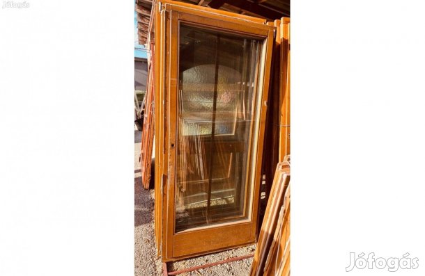 Bontott fa erkély ajtó