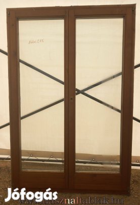 Bontott fa erkélyajtó 2 szárnyas típus