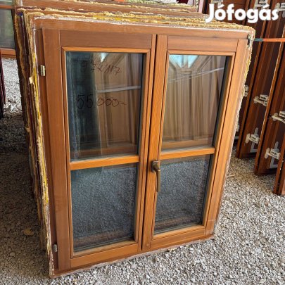 Bontott fa váltószárnyas ablak 97x117