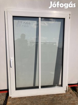 Bontott használt hőszigetelt műanyag ablak 100 x 140 közeli