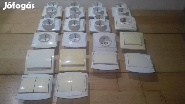 Bontott használt kapcsoló konnektor dugalj egyben eladó konektor