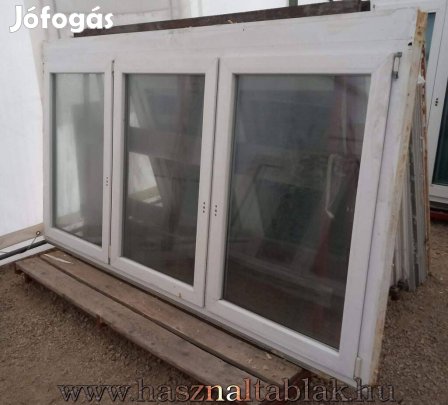 Bontott műanyag ablak 3 szárnyas kivitel