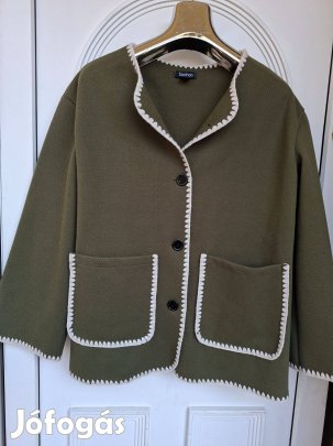 Boohoo Új XL-es khakizöld tavaszi női kardigán szerű kabát