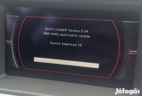 Bootloader Audi MMI 2g hiba A4 A5 A6 A8 Q7 Multimédia