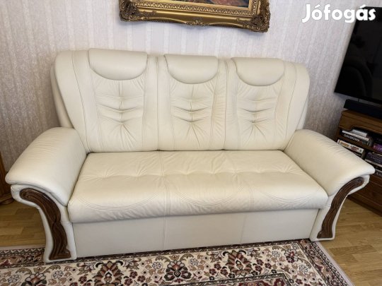 Bőr 3 személyes kanapé
